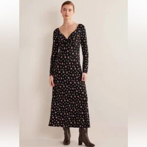 Boden Size 6 R Sweetheart Neck Floral Long Midi Dress